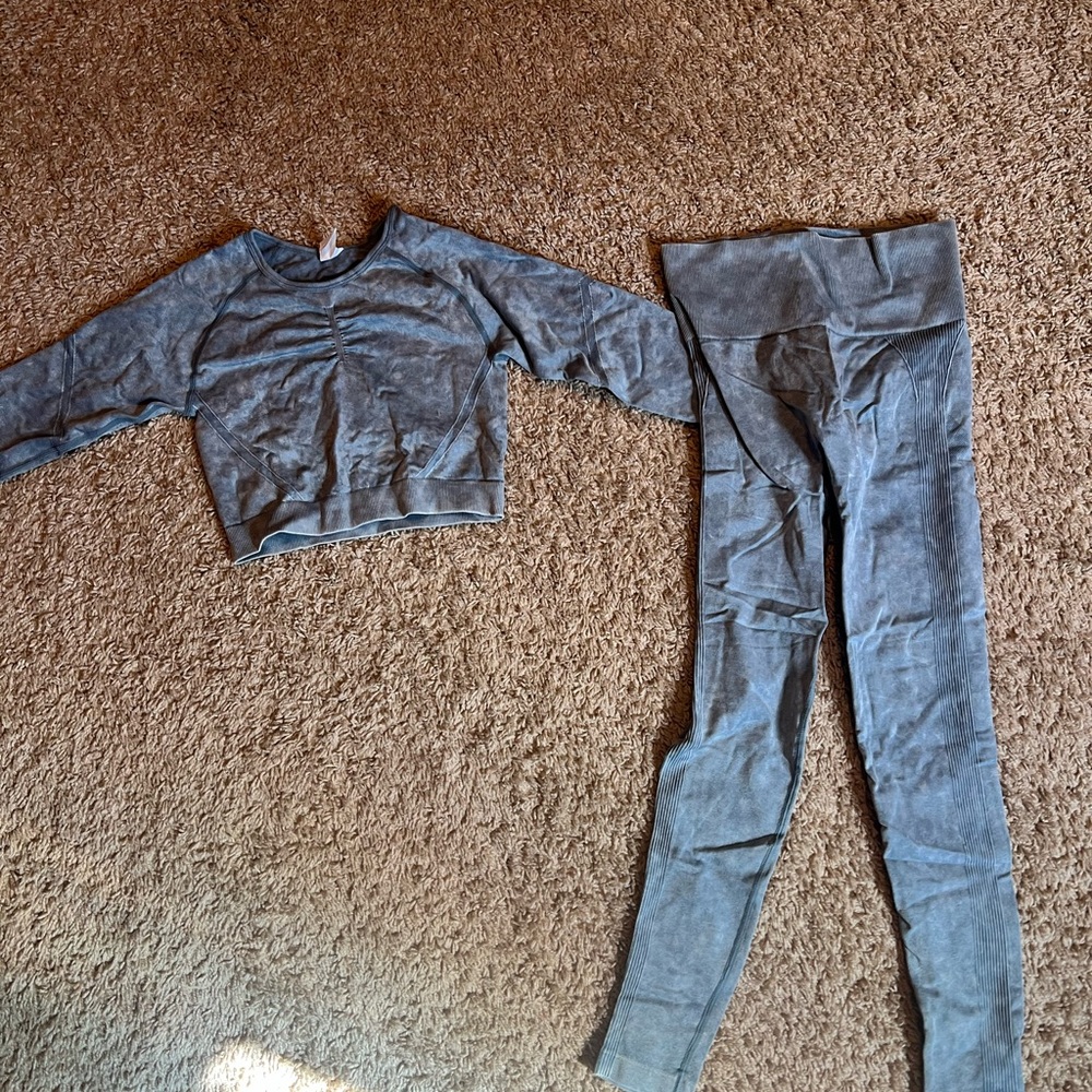 Gray Women's Two-Piece Set